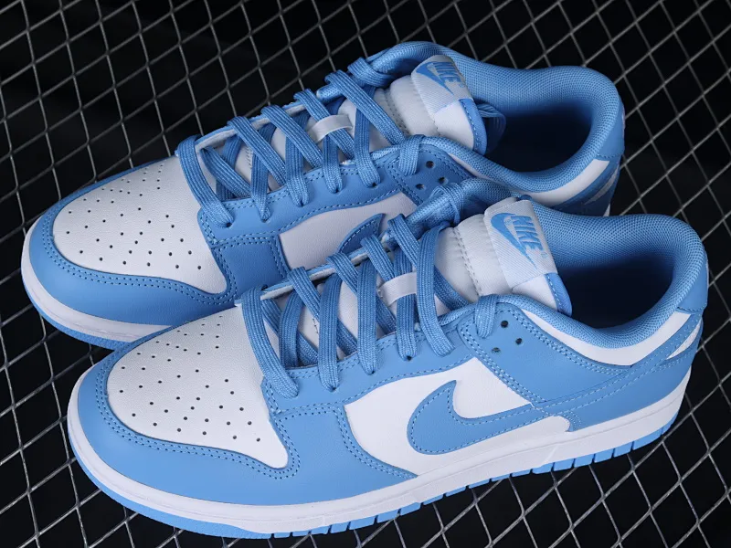 All categories Nk SB Dunk series Nk SB Dunk Low low-top sneakers M version pure original Nk Dunk Low "University Blue" white blue North Carolina white blue Dunk series low-top casual sports skateboard shoes DD1391-102